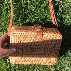 Never Used Authentic Italian Wicker Rattan Purse